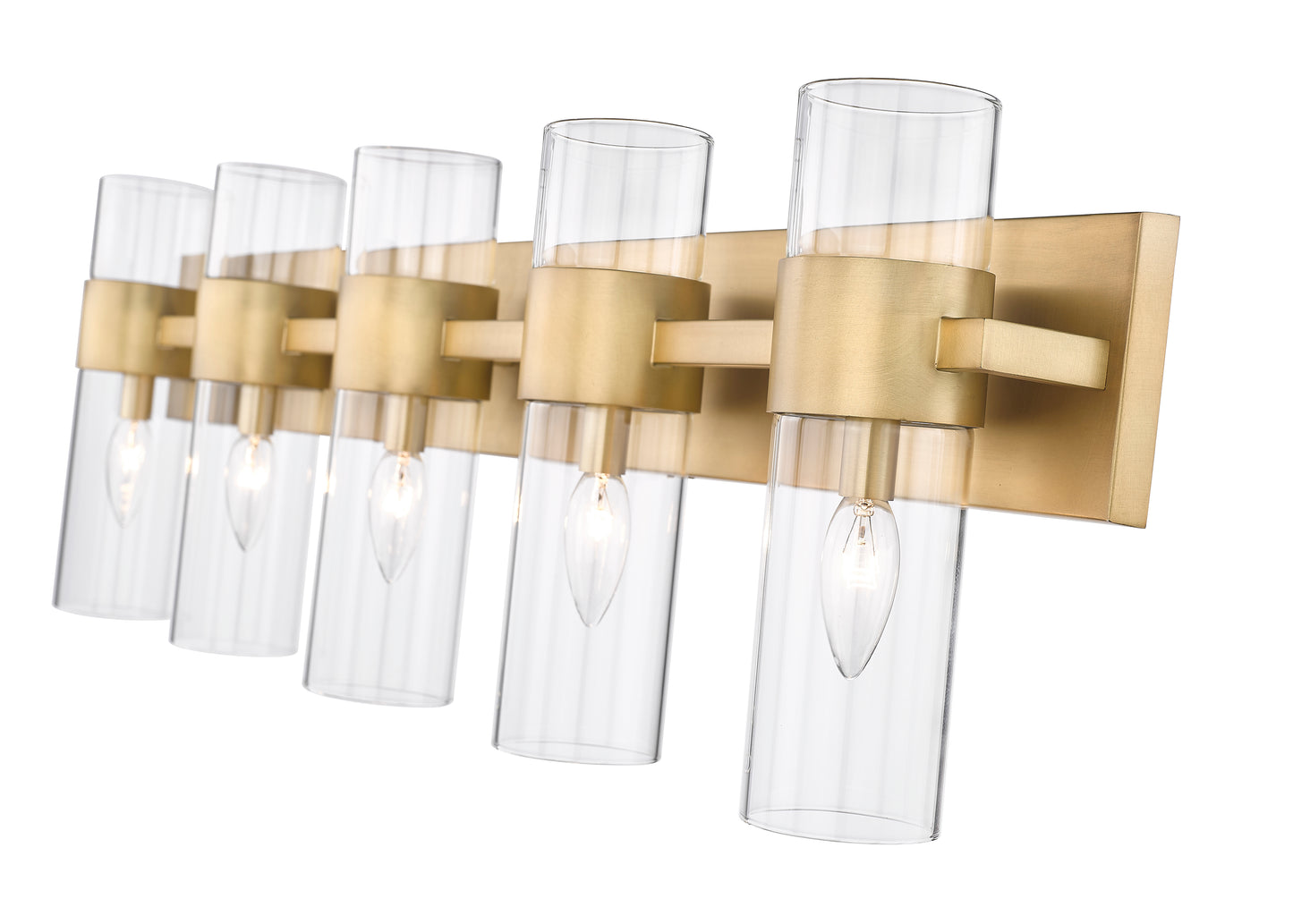 343-5V-RB - Lawson 5 Light 38" Vanity - Rubbed Brass