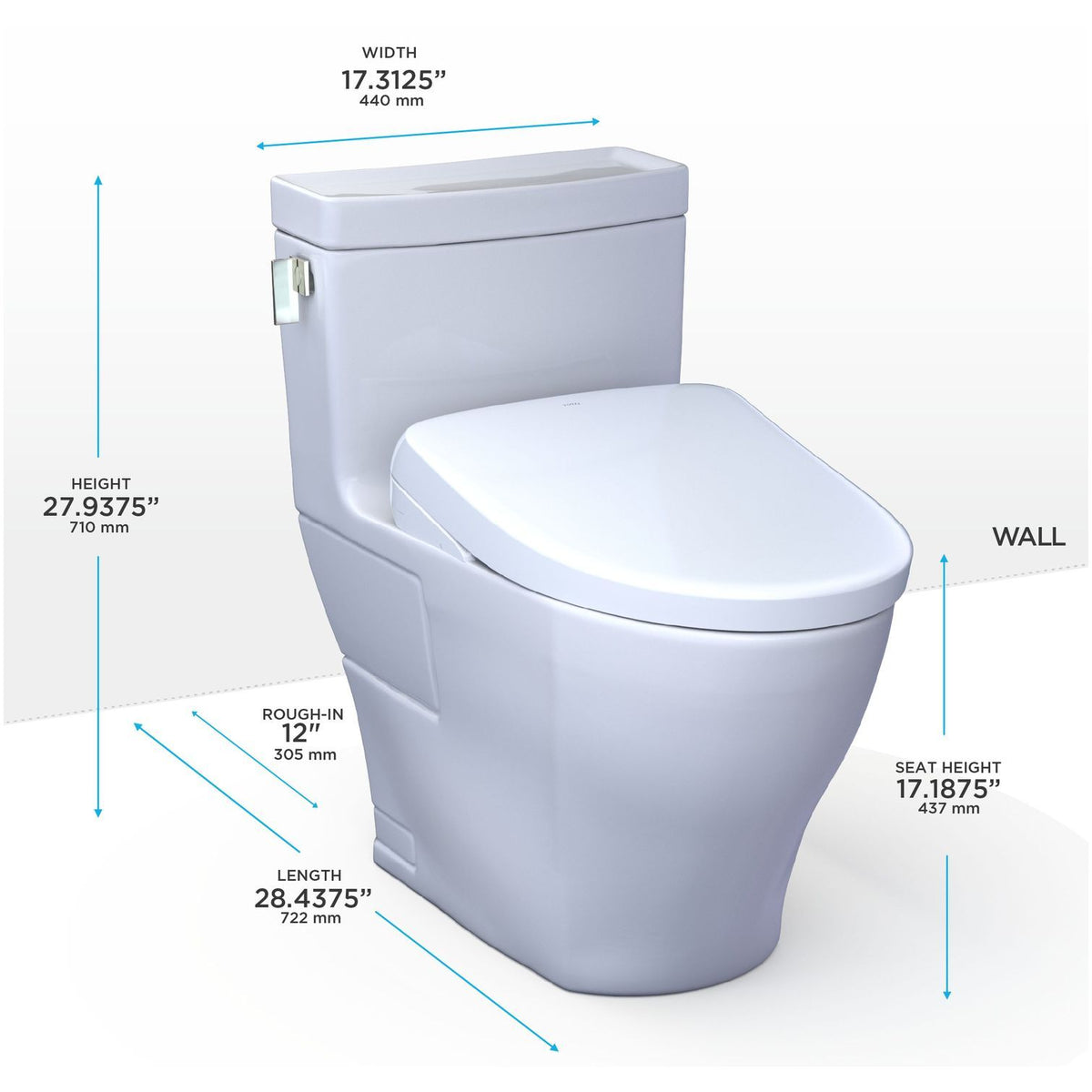 MW6244726CEFG#01 - Legato WASHLET+ S7 One-Piece Toilet - Cotton White