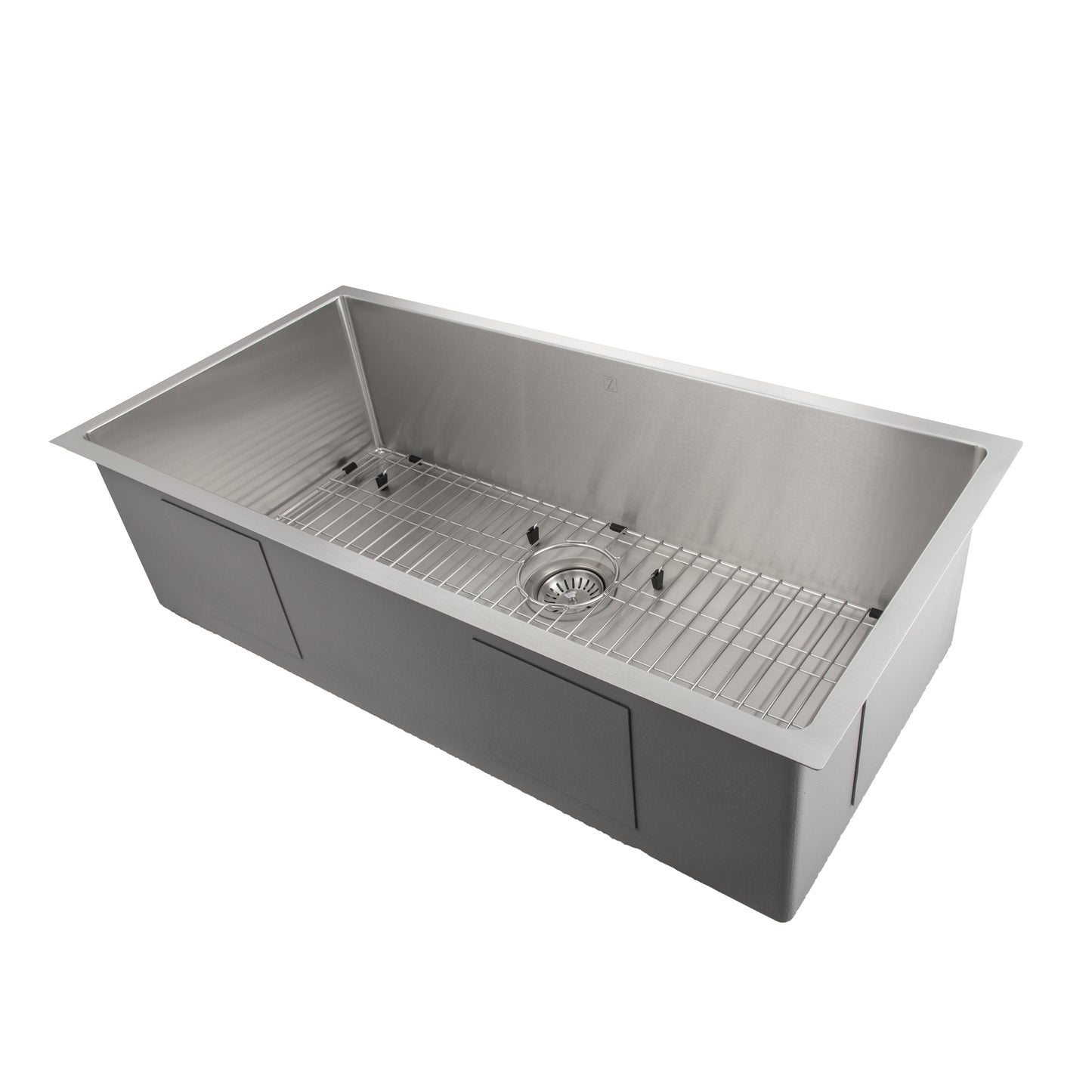 SRS-33 - 33" Meribel Undermount Single Bowl Stainless Steel Kitchen Sink with Bottom Grid