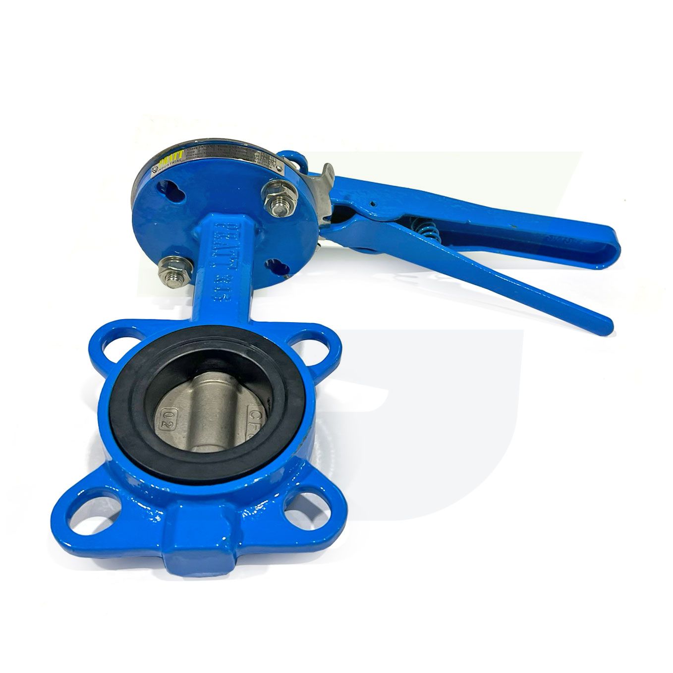 OS1-020-8CF8-LH - 2" OS Series Wafer Butterfly Valve - SS Disc - EPDM Seat - Lever