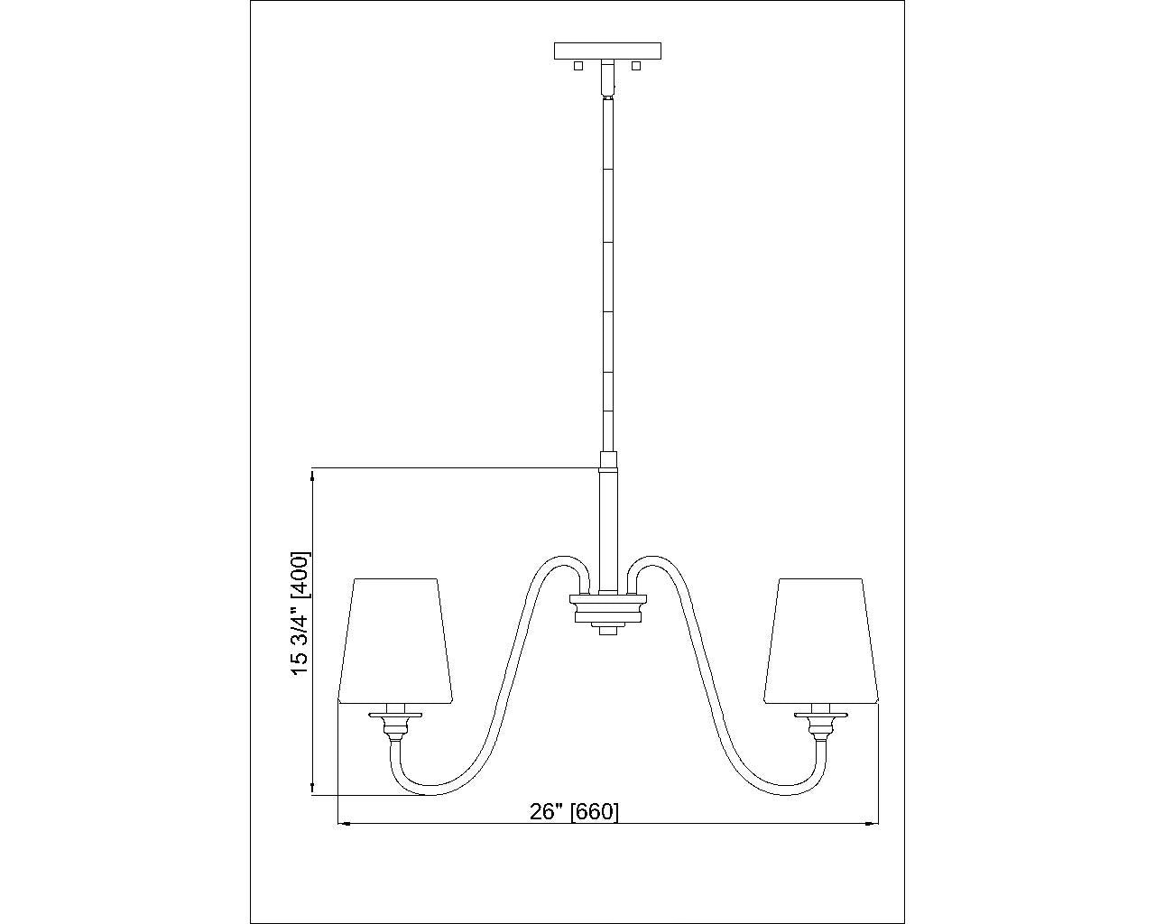 7509-5-26MGLD - Gianna 5 Light 26" Chandelier - Modern Gold