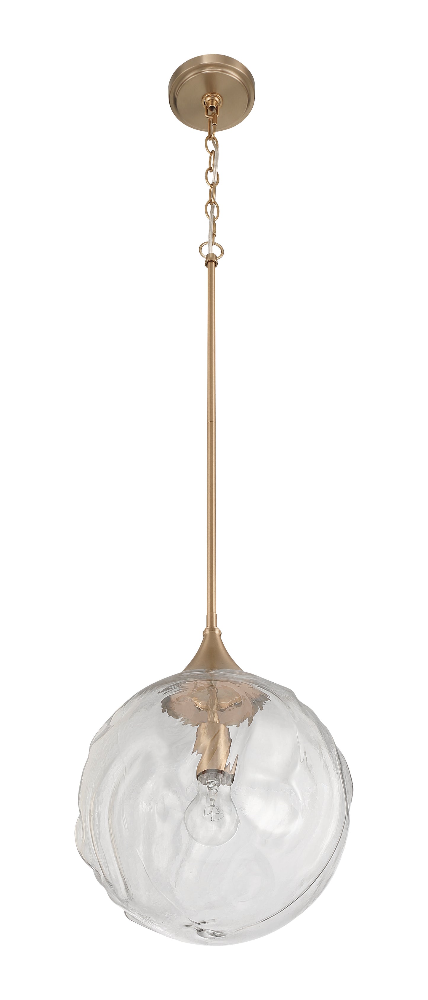 61292-CPZ - Reflection 1 Light 12" Wide Pendant - Premium Bronze