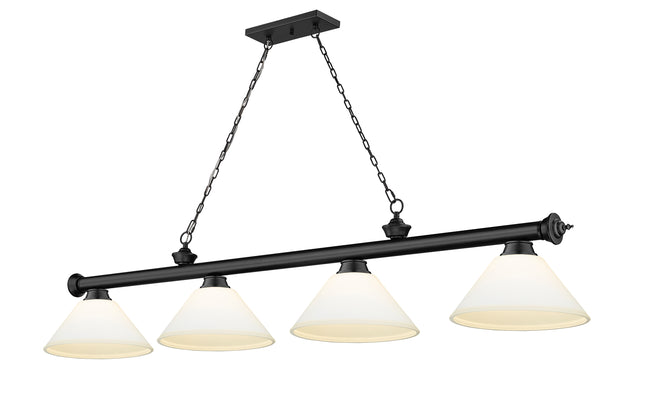 2306-4MB-AMO14 - Cordon 4 Light 81" Billiard - Matte Black