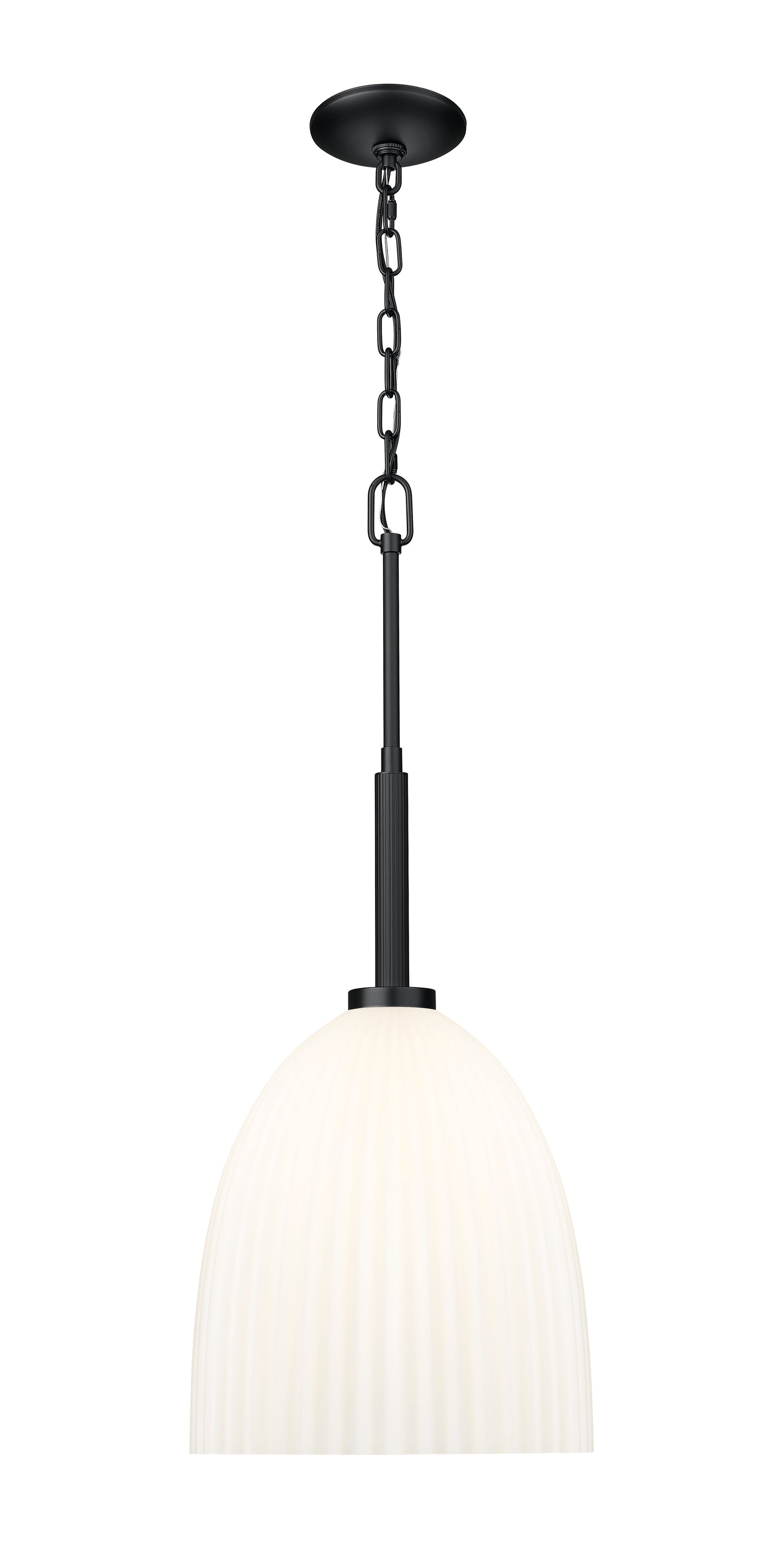 7518P11-MB - Naya 1 Light 12" Pendant - Matte Black