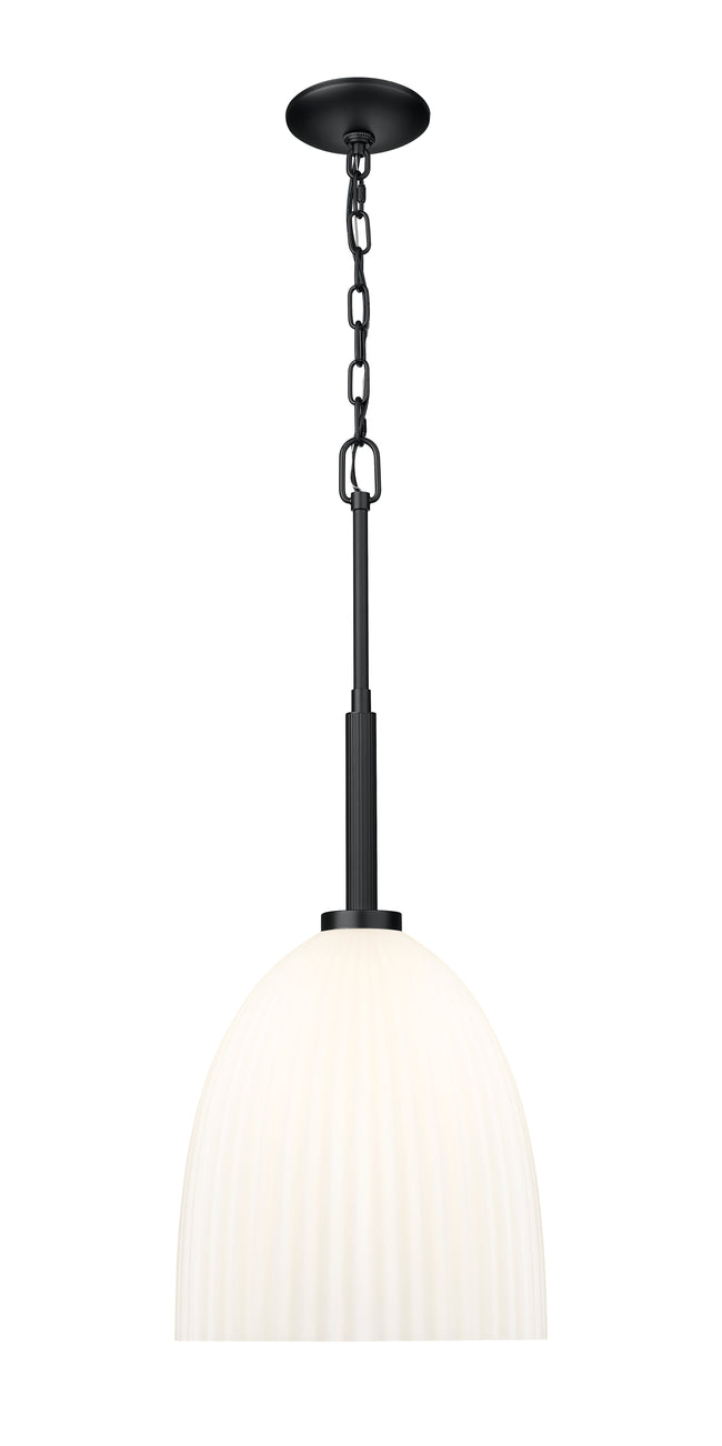 7518P11-MB - Naya 1 Light 12" Pendant - Matte Black