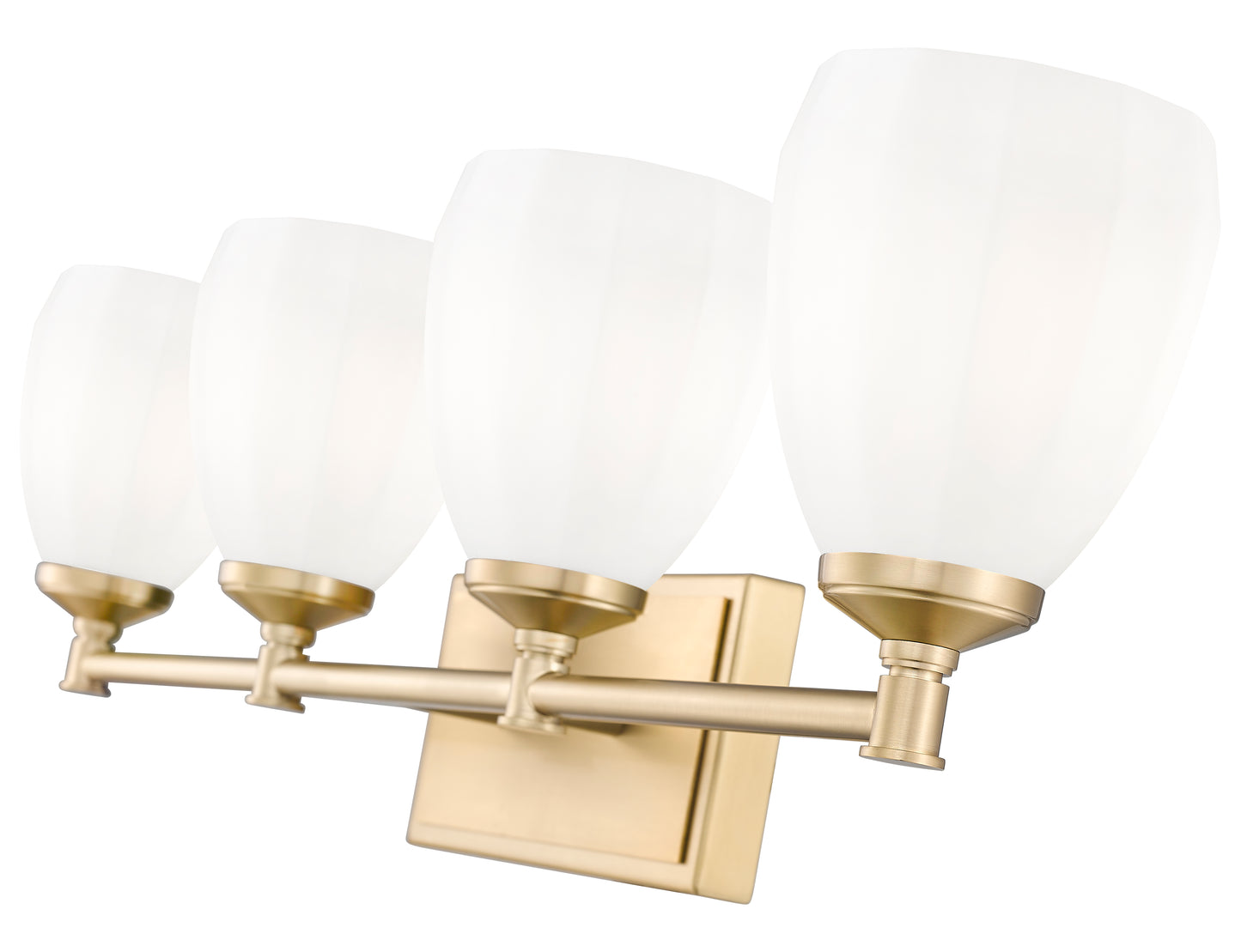 7004-4V-MGLD - Oren 4 Light 31" Vanity - Modern Gold