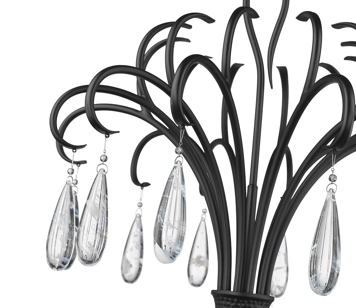 3039-59MB - Amara 6 Light 59" Chandelier - Matte Black