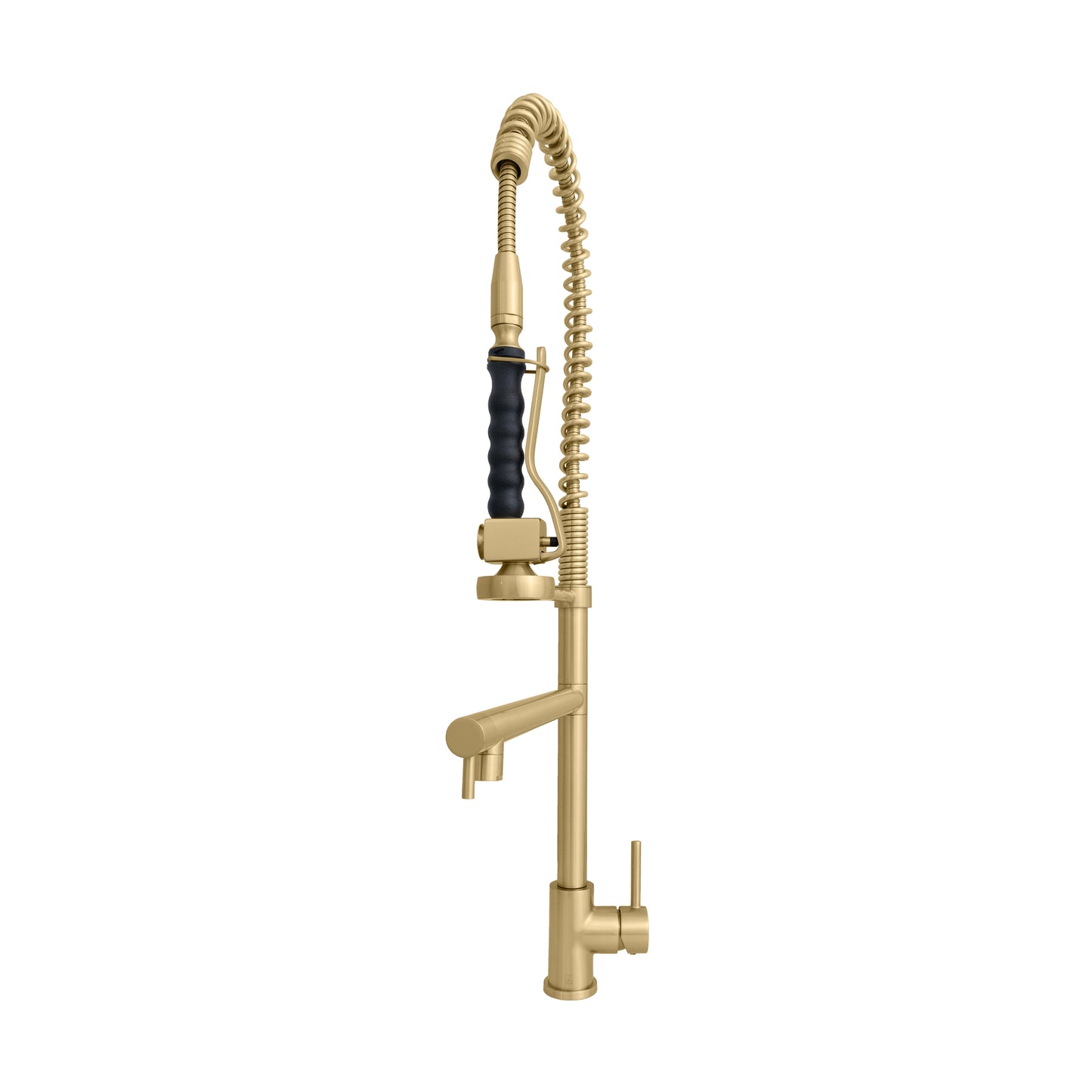 VNG-KF-CB - Van Gogh Pull Down Spring Kitchen Faucet with Pot Filler in Champagne Bronze