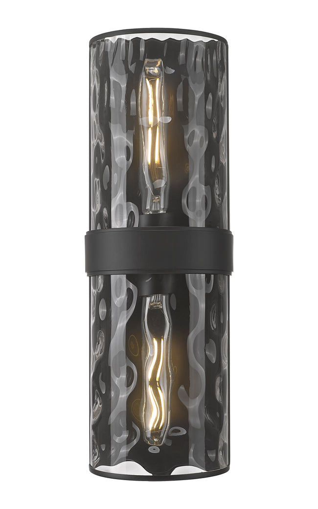 3053-2SL-MB - Meridian 2 Light Wall 18" Sconce - Matte Black