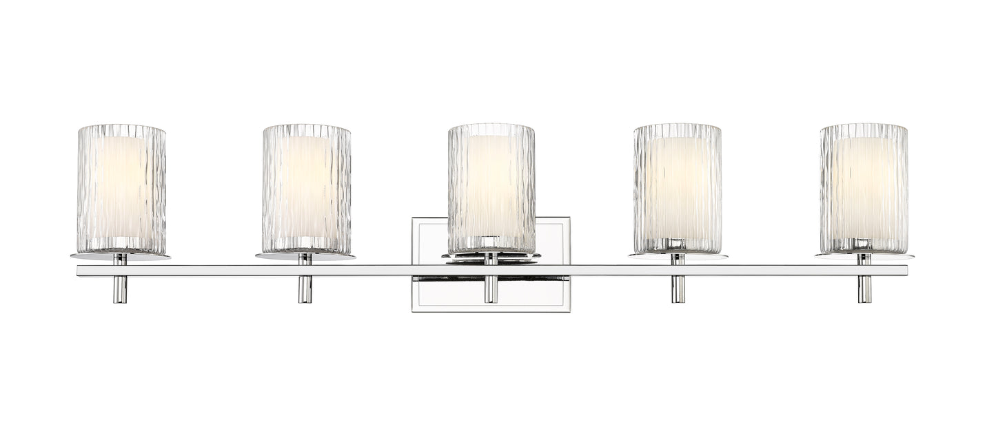 1949-5V-CH - Grayson 5 Light 40" Vanity - Chrome
