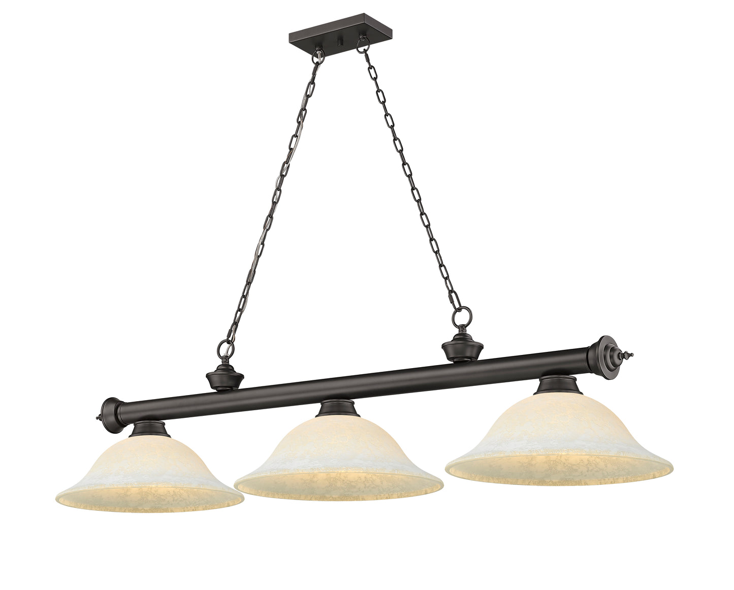2306-3BRZ-WM16 - Cordon 3 Light 58" Billiard - Bronze