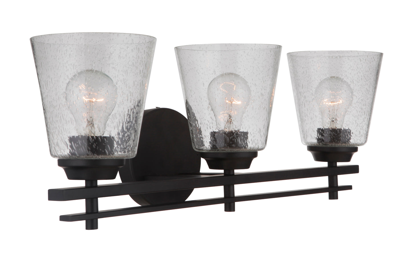 19624FB3 - Drake 3 Light 24" Wide Vanity Light - Flat Black