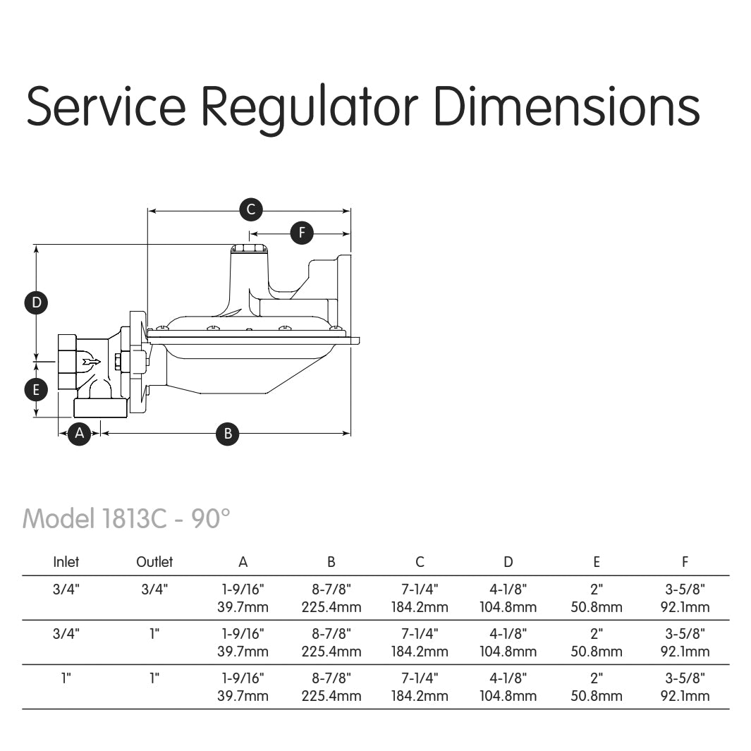 1813C - 1800C Series Pressure Regulator - 1-1/4"