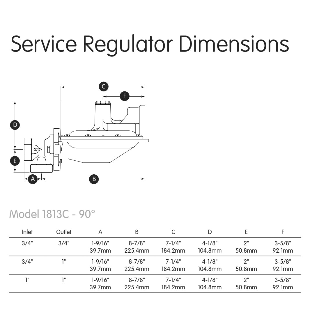 1813C - 1800C Series Pressure Regulator - 1
