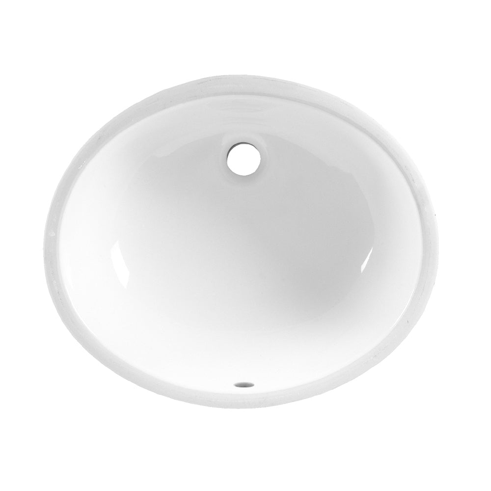 0497221.020 - Ovalyn 19" Under Counter Bathroom Sink - White