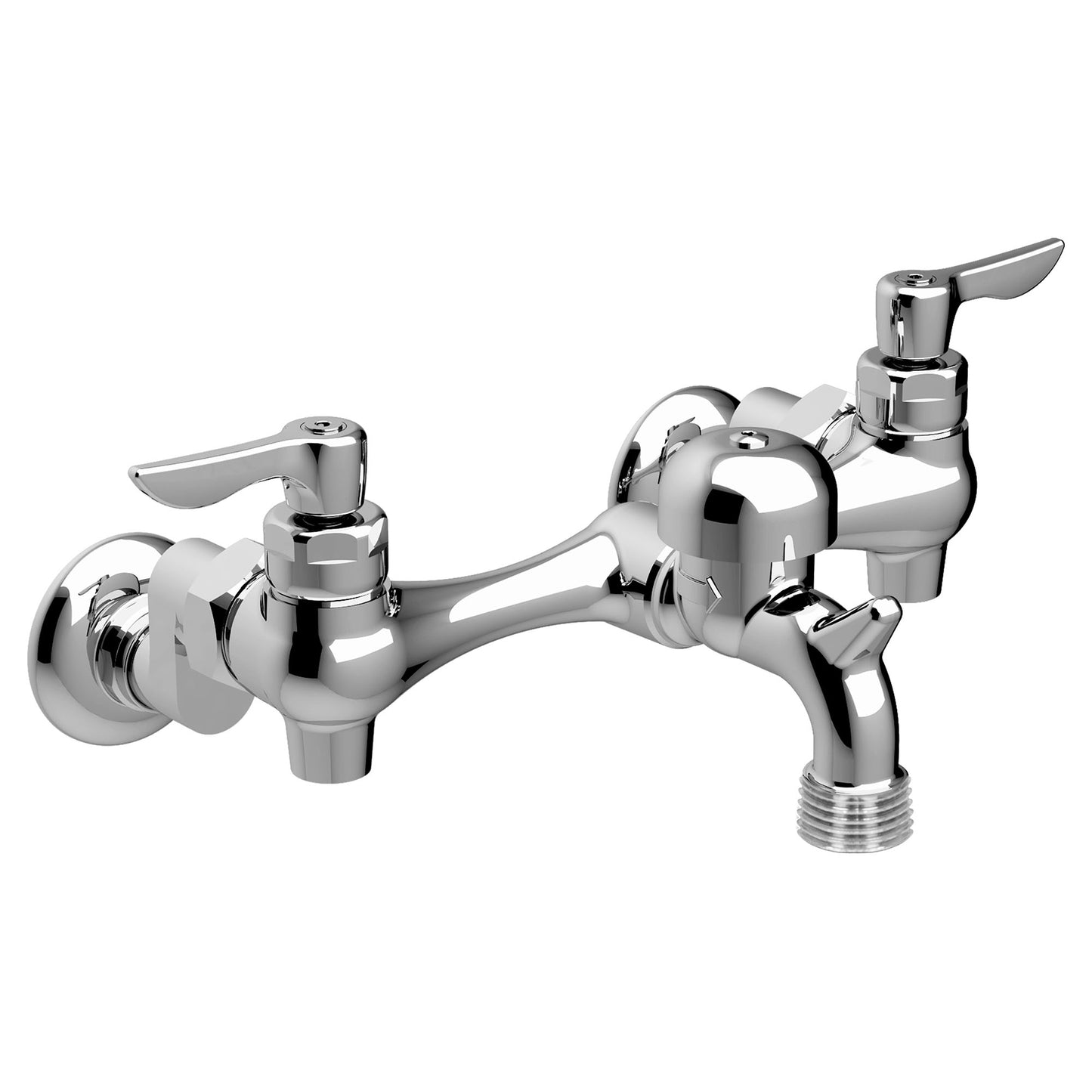 8351076.004 - Wall Mount Service Sink Faucet - 3" VB Spout - Rough Chrome