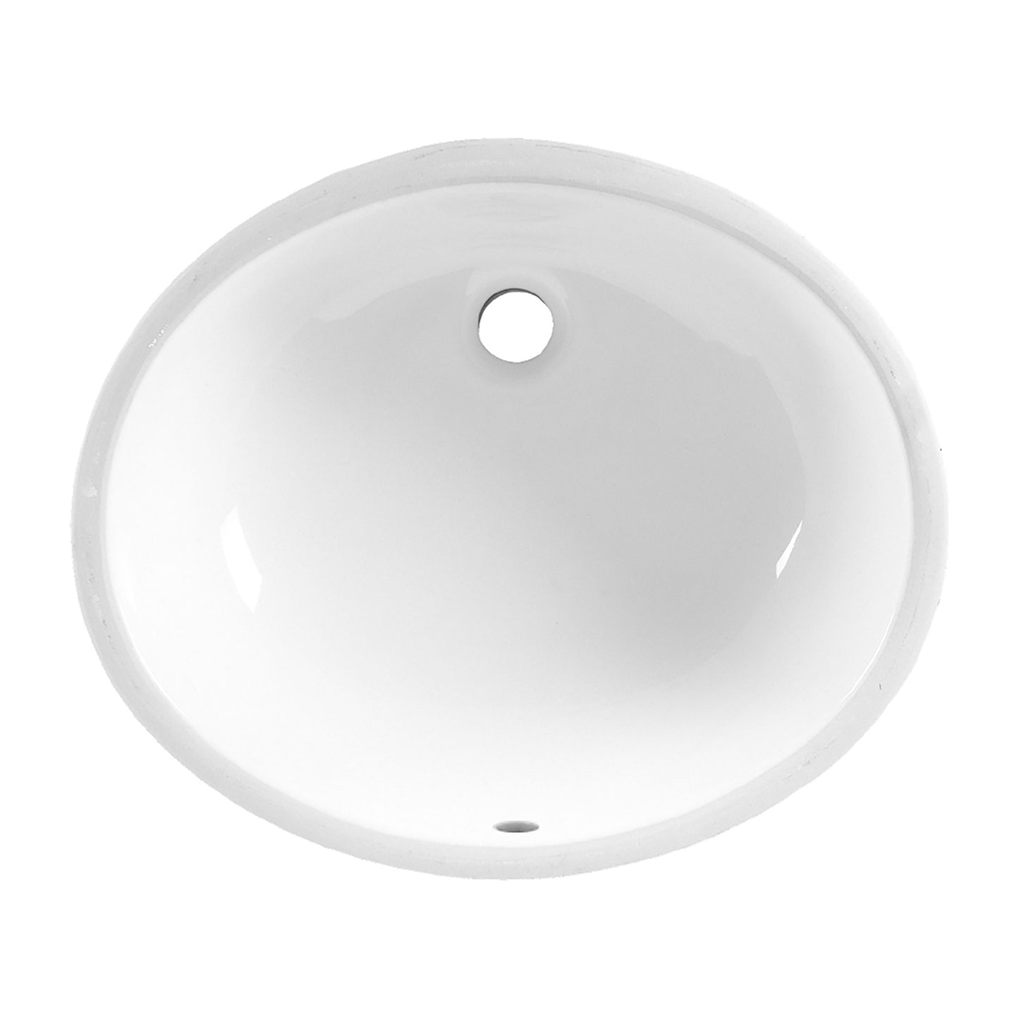 0496221.020 - Ovalyn 17" Under Counter Bathroom Sink - White