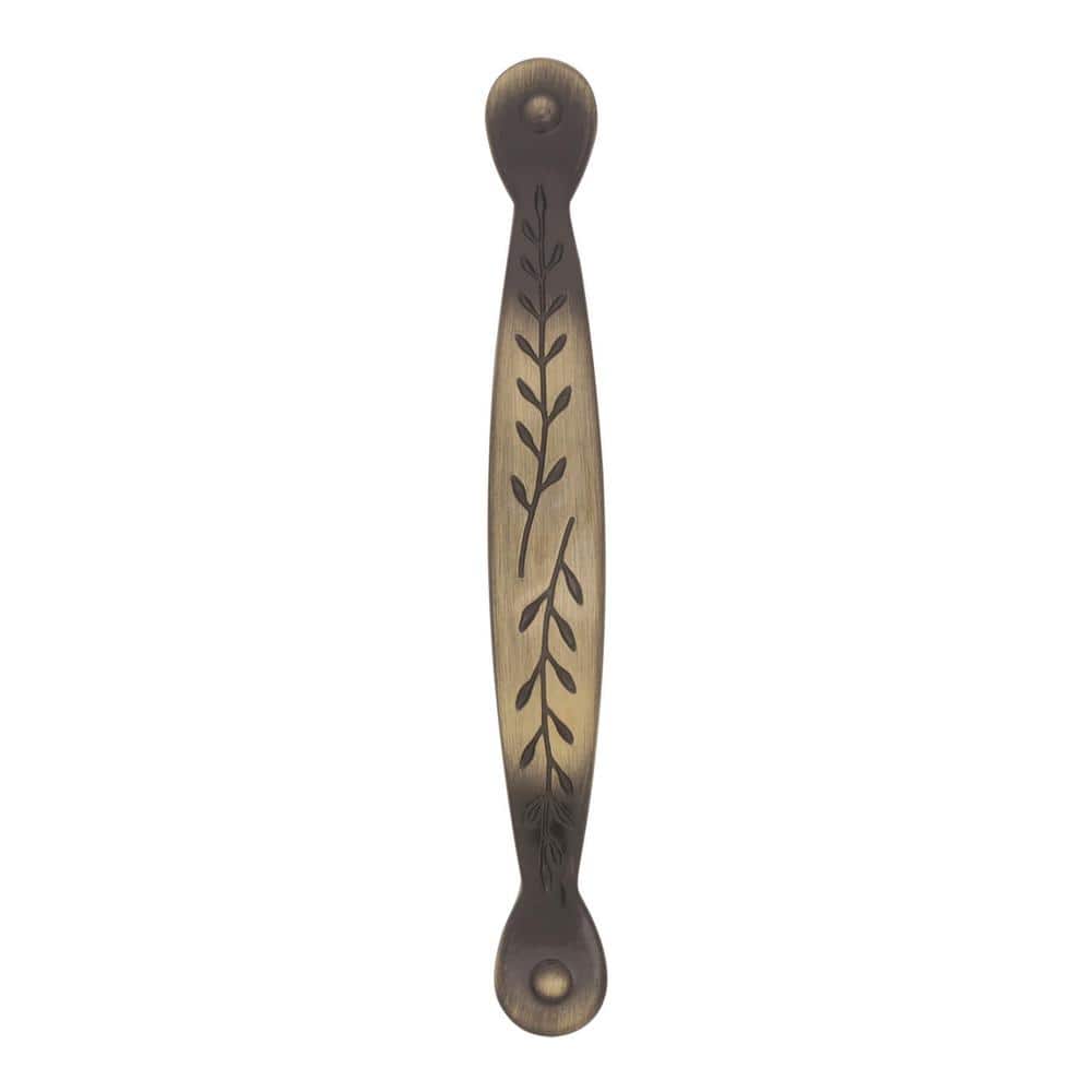 BP1580EB - 3" (76 mm) Center to Center Nature's Splendor Inspirations Cabinet Pull - Elegant Brass