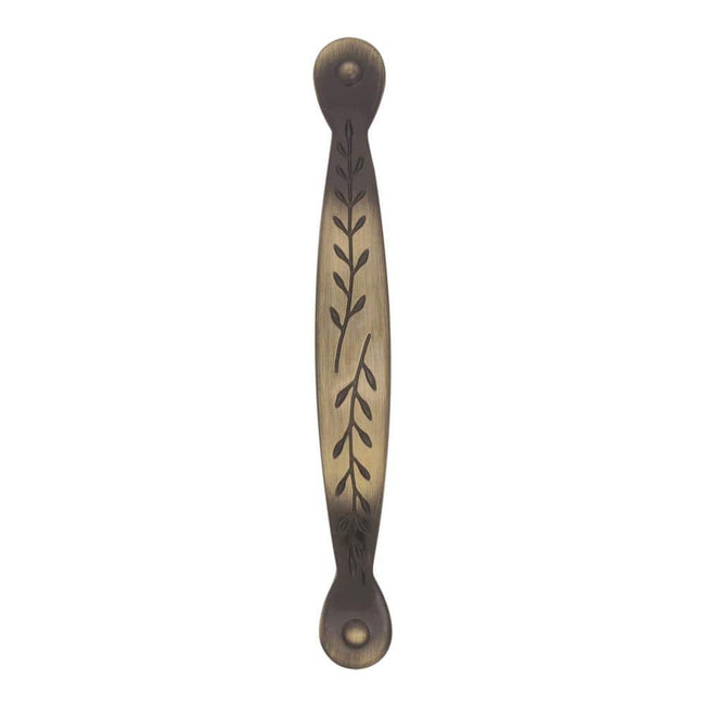 BP1580EB - 3" (76 mm) Center to Center Nature's Splendor Inspirations Cabinet Pull - Elegant Brass