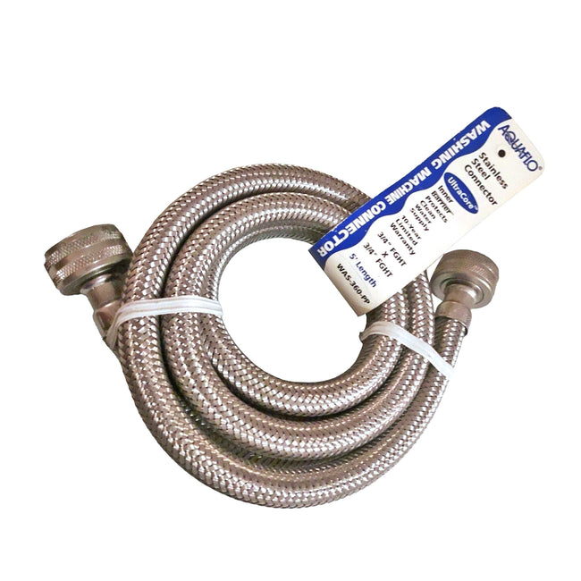 WAS-360-PP - Polymer Braided Washing Machine Connector - 3/4" FIP x FIP, 60"