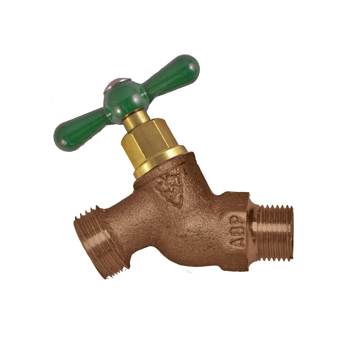 351LF - No-Kink Hose Bibb - 3/4" MIP x 3/4" Hose Thread