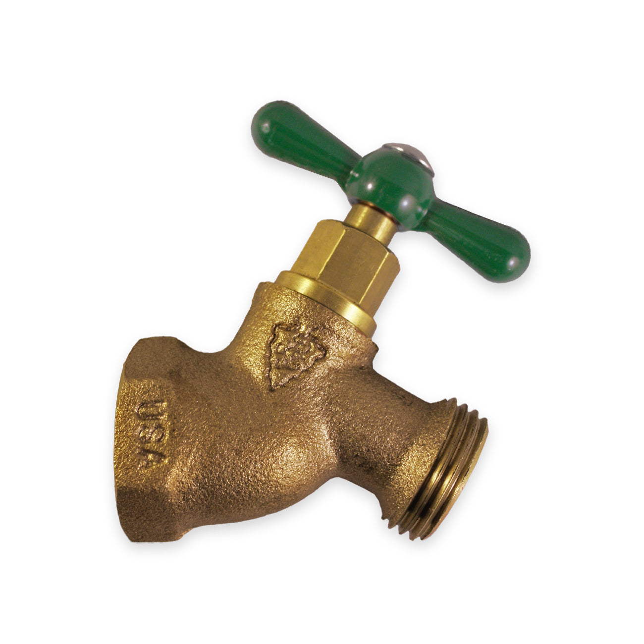 353LF - No-Kink Hose Bibb - 3/4" FIP x 3/4" Hose Thread