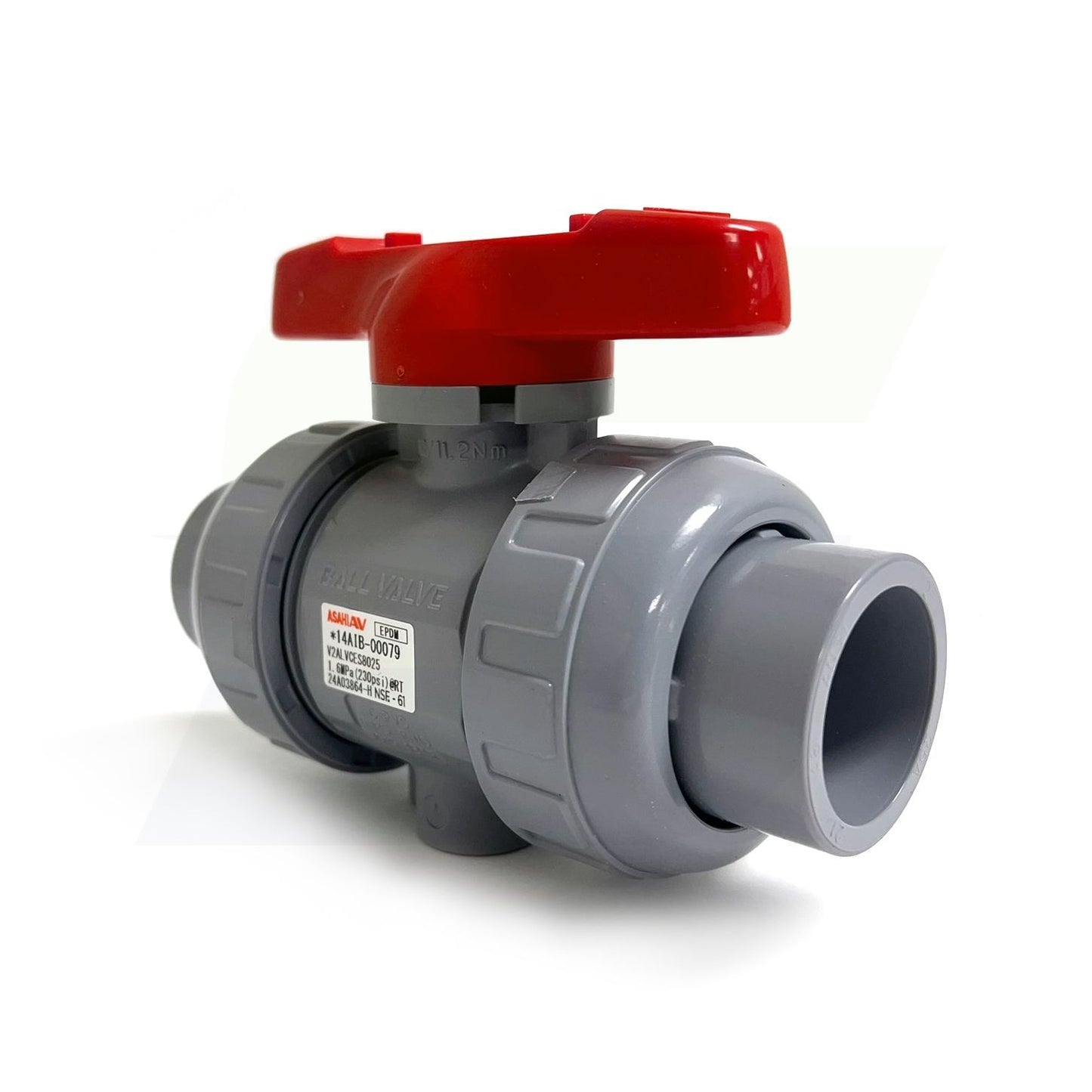 1609010 - 1" True Union In-line Ball Valve - CPVC, Socket/Threaded, EPDM Seal