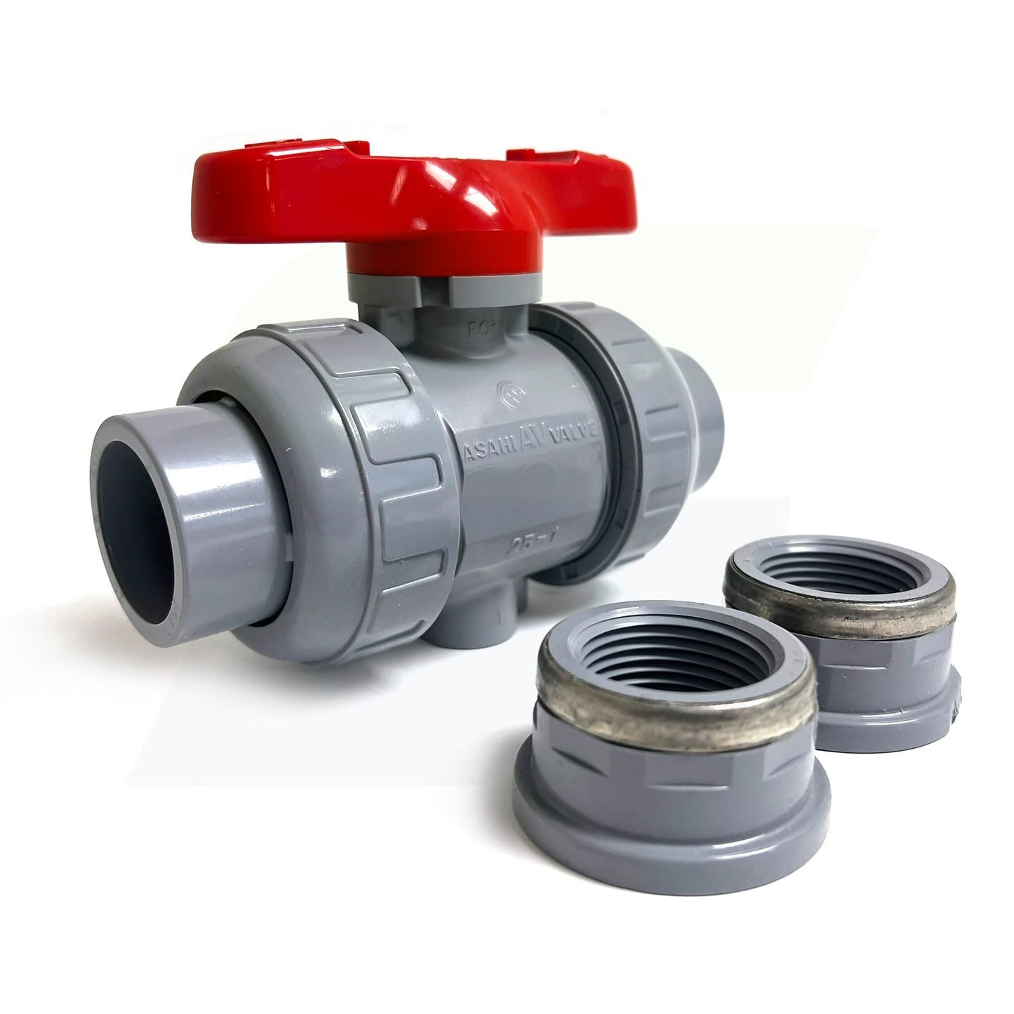 1609010 - 1" True Union In-line Ball Valve - CPVC, Socket/Threaded, EPDM Seal