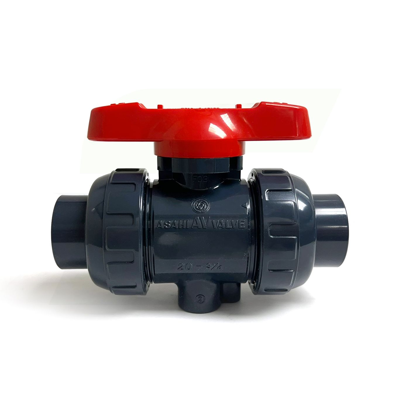161070007 - 3/4" Omni In-line Compact Ball Valve - PVC, Socket, EPDM Seal