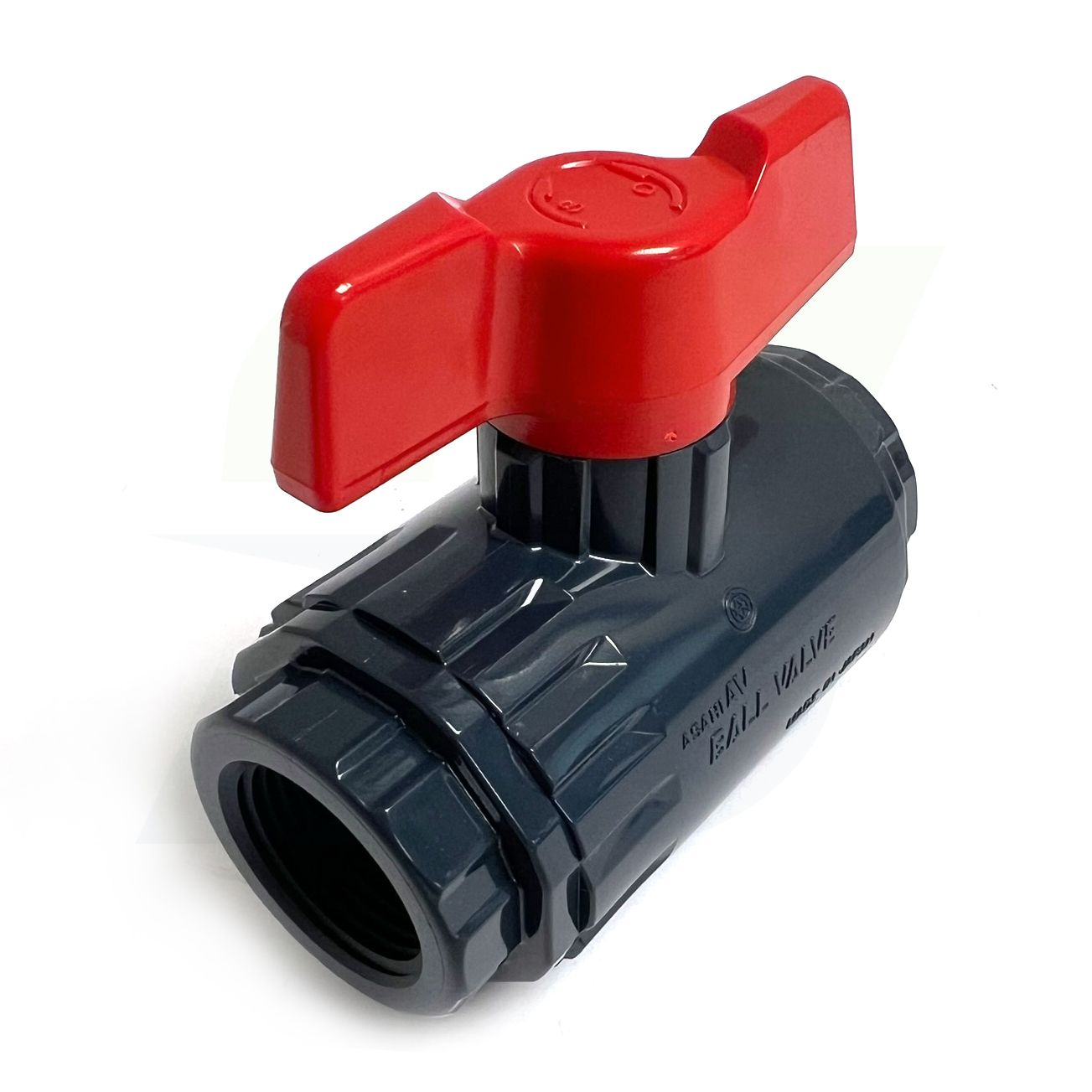 161071010 - 1" Omni In-line Compact Ball Valve - PVC, Threaded, EPDM Seal