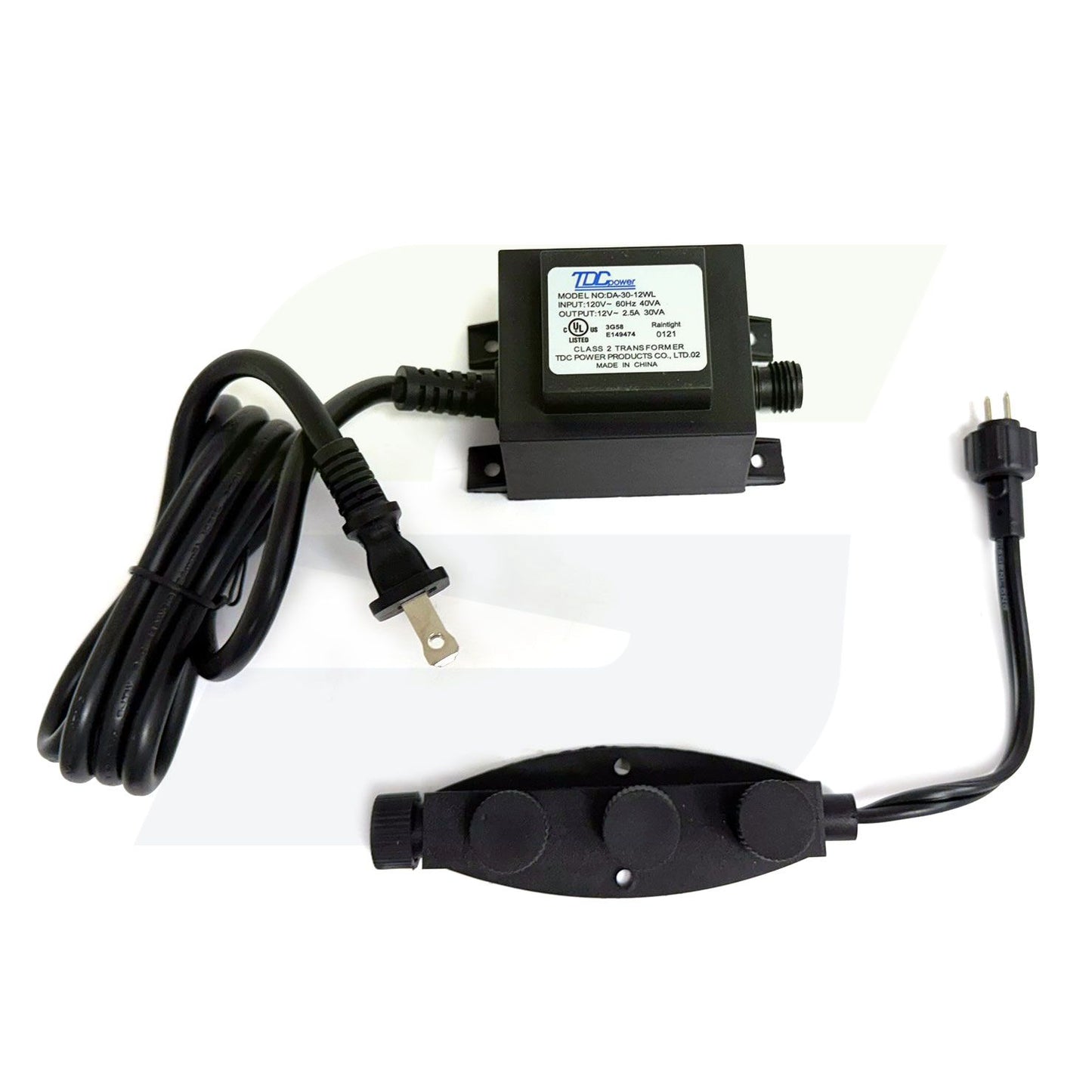 WW30X4 - 30 Watt Transformer & 4-Outlet Block Splitter