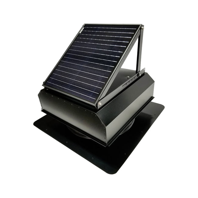 AB-3523A-GRY - 35W Solar Powered Attic Fan - Self Flashing - Gray