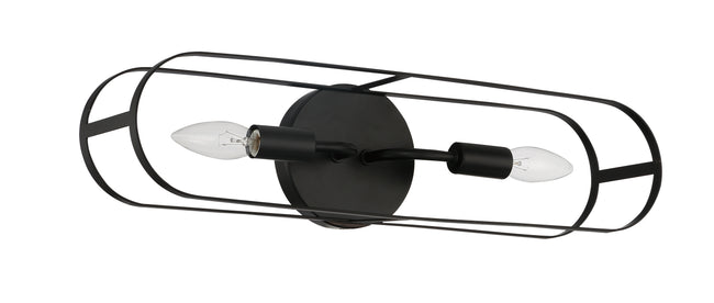 12820FB2 - Mindful 2 Light 20" Wide Vanity Light - Flat Black