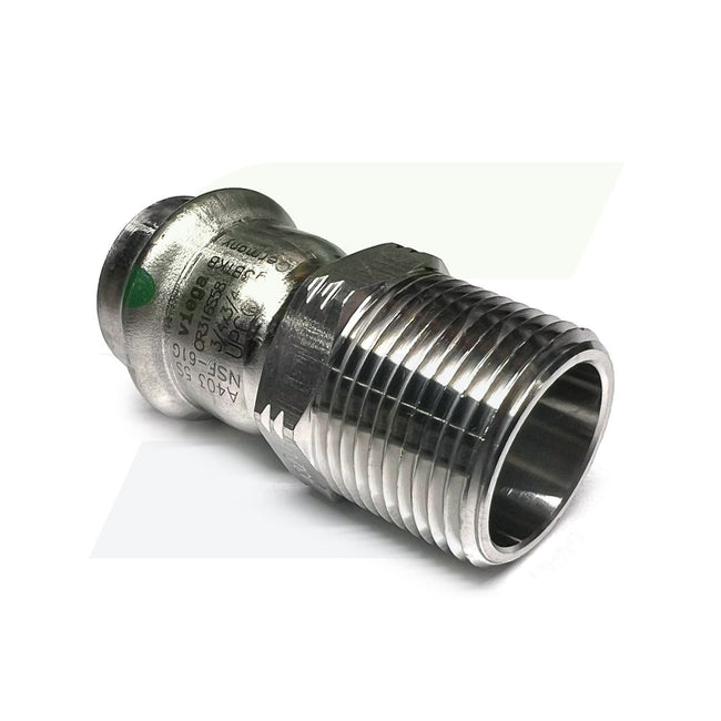 80025 - 3/4" ProPress Male Adapter - 316 Stainless Steel