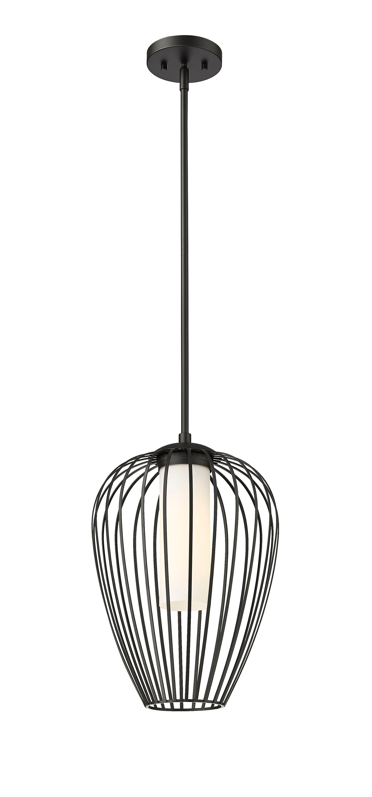 7507-12MB - Savanti 1 Light 12" Pendant - Matte Black
