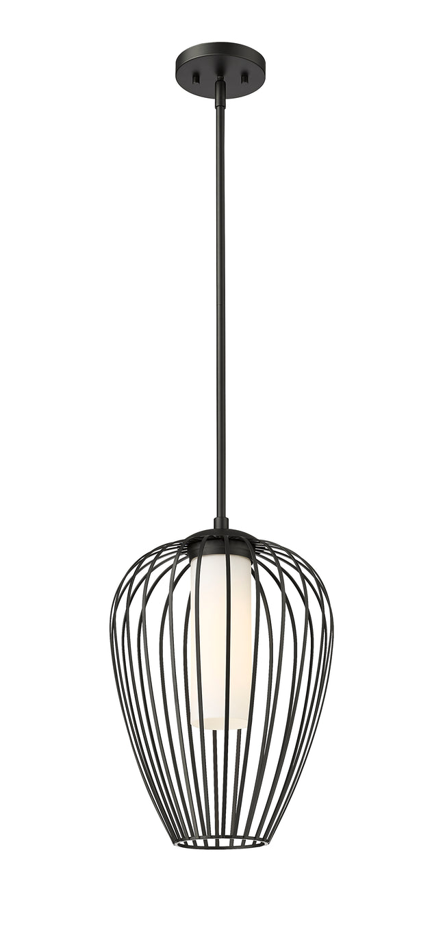 7507-12MB - Savanti 1 Light 12" Pendant - Matte Black