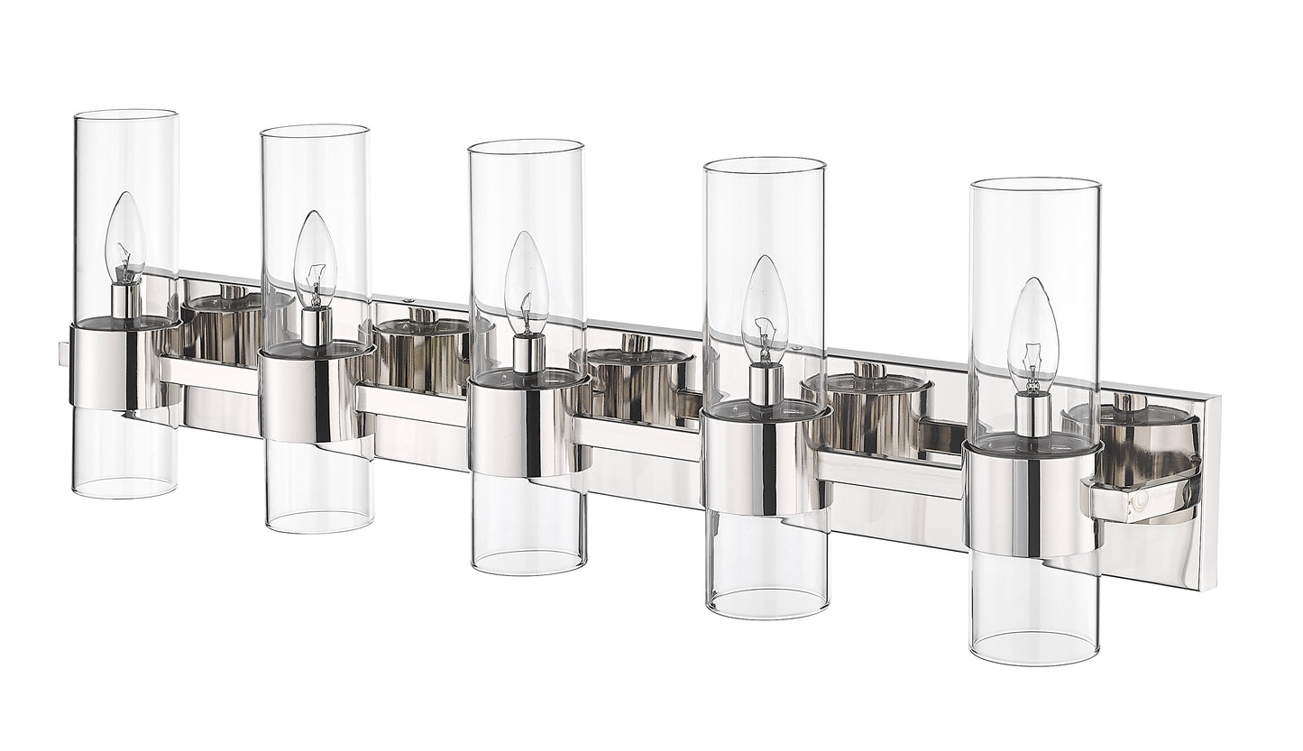 343-5V-PN - Lawson 5 Light 38" Vanity - Polished Nickel