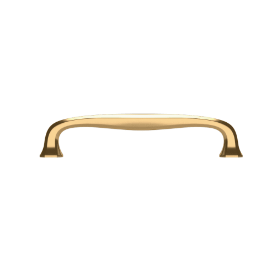 4395031 - 6" Centers - Severin Fayerman B Pull - Unlacquered Brass