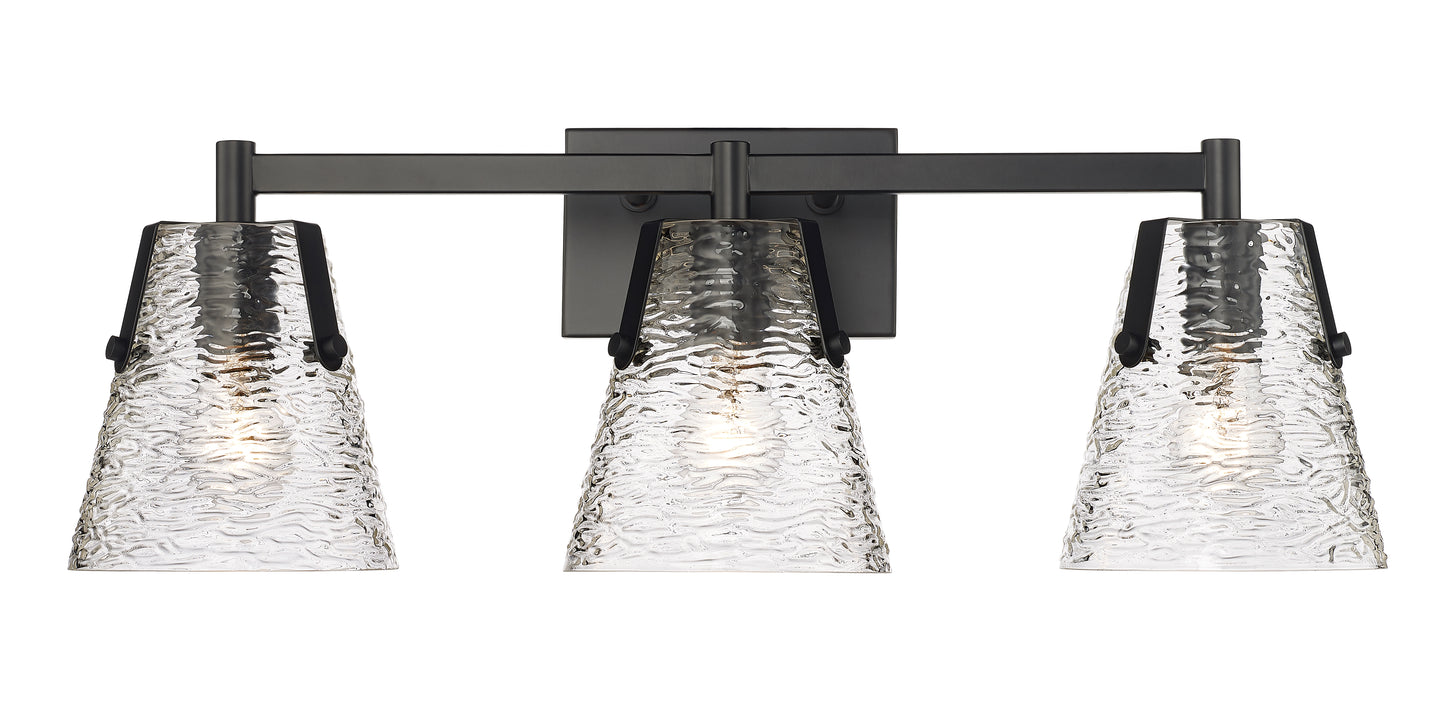 1101-3V-MB - Analia 3 Light 26" Vanity - Matte Black