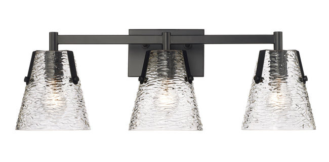 1101-3V-MB - Analia 3 Light 26" Vanity - Matte Black