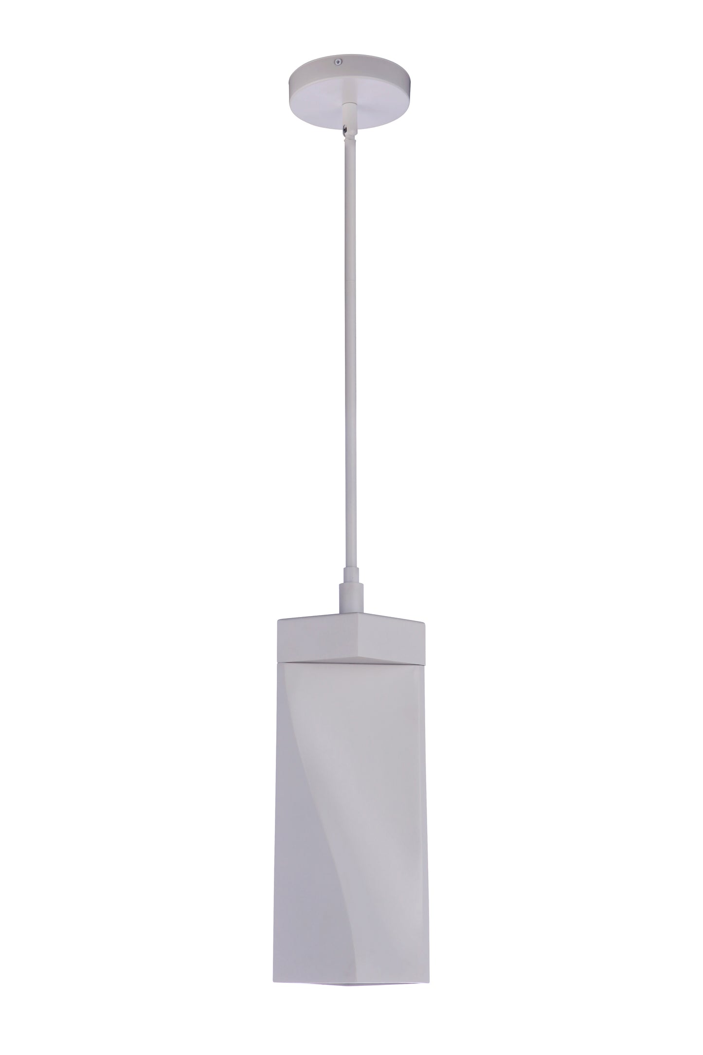 P990W-LED - Drama 2 Light 6" Wide Mini Pendant - White
