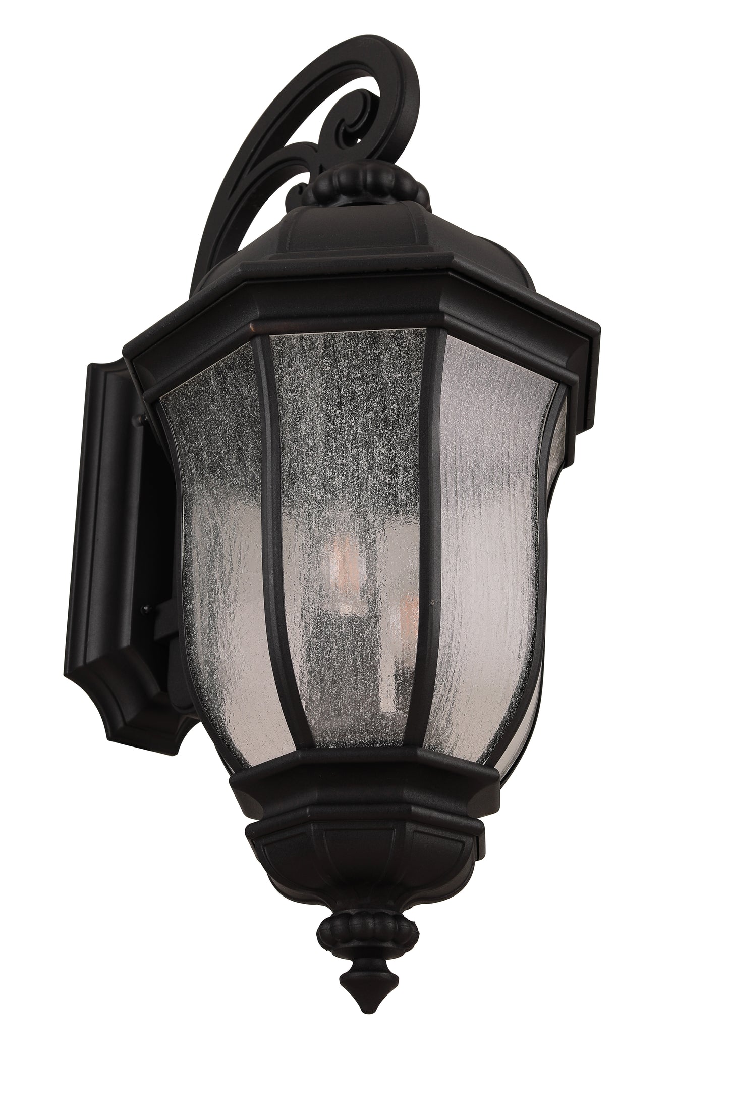 Z3324-TB - Harper 3 Light 28" High Outdoor Wall Lantern - Textured Black