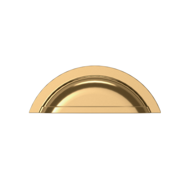 4424003 - 4" Centers - Cup Pull - Polished Brass