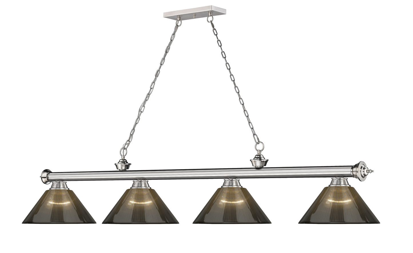 2306-4BN-ARS - Cordon 4 Light 81" Billiard - Brushed Nickel