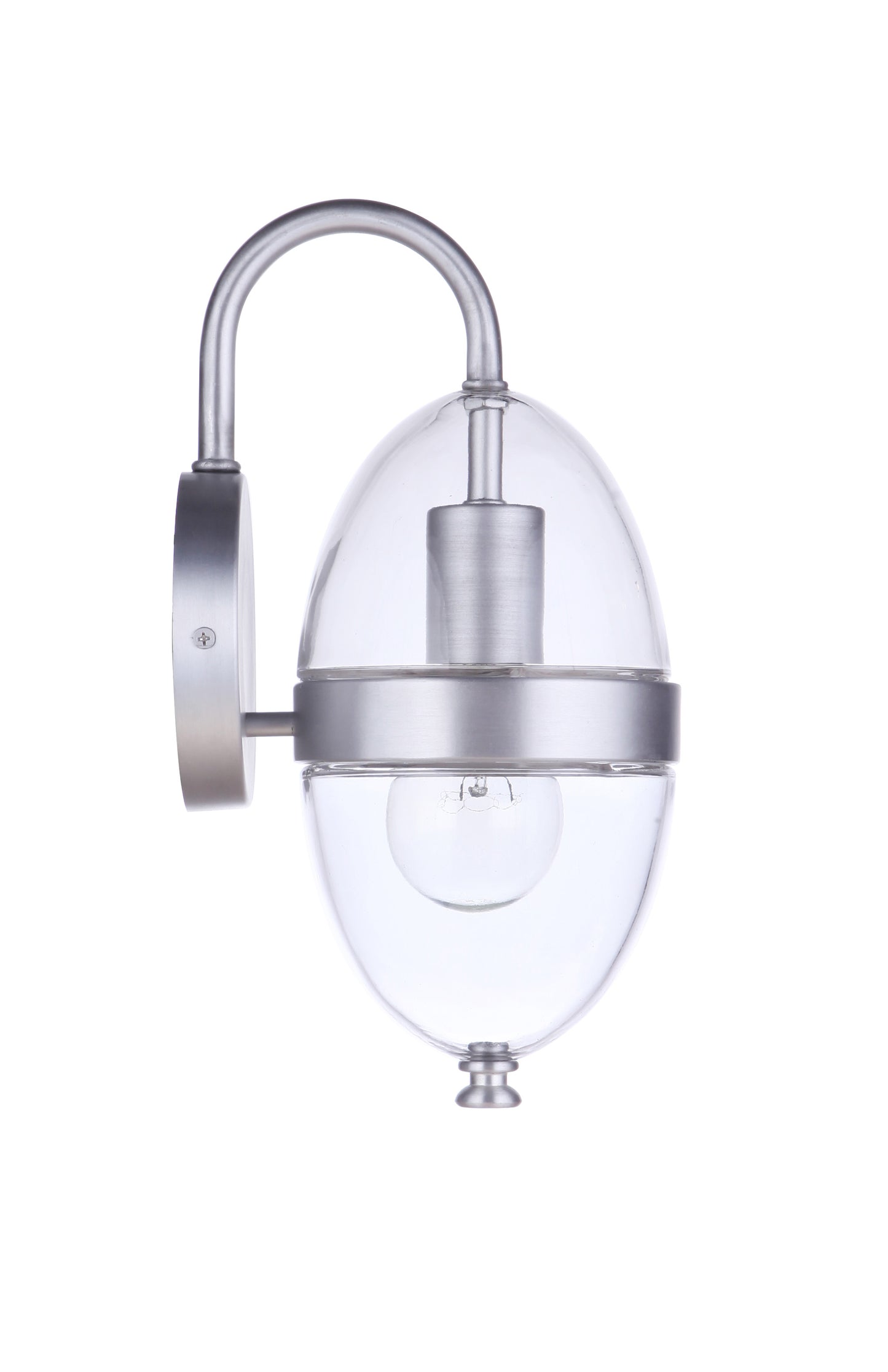 ZA3504-SA - Sivo 1 Light 11.75" High Outdoor Wall Lantern - Satin Aluminum