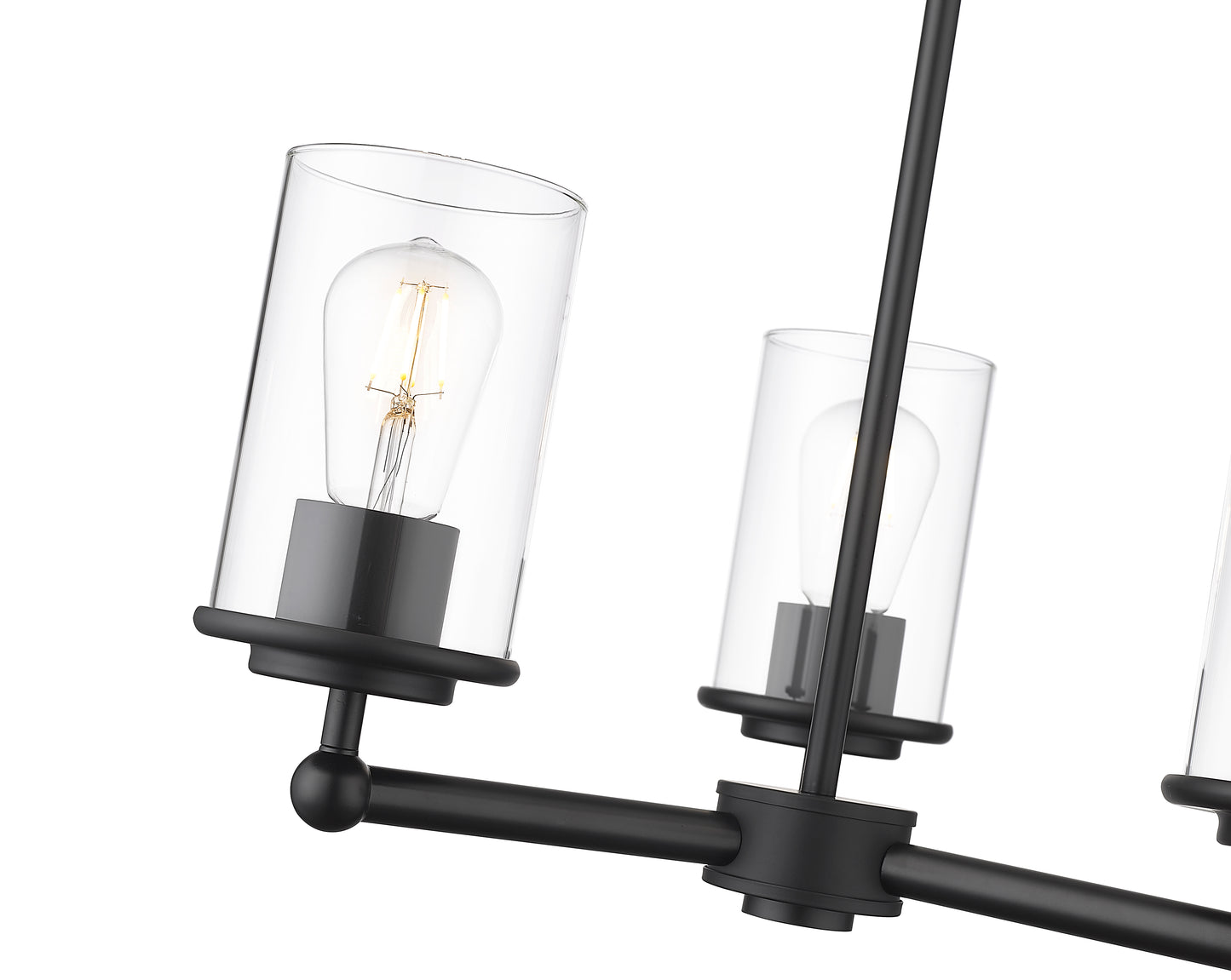 742-3MB - Thayer 3 Light 19" Chandelier - Matte Black