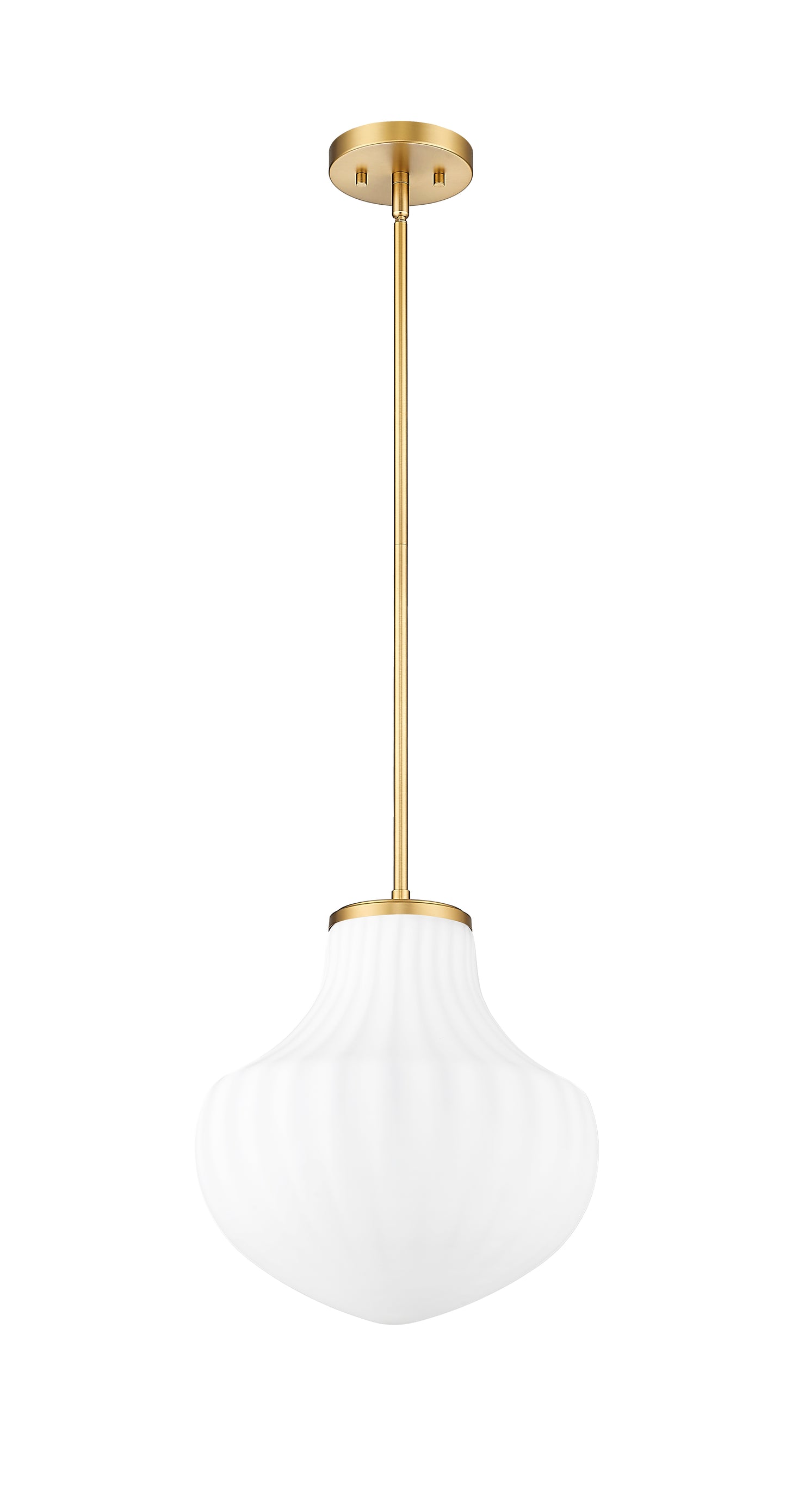 7512P13-MGLD - Newbury 1 Light 13" Pendant - Modern Gold