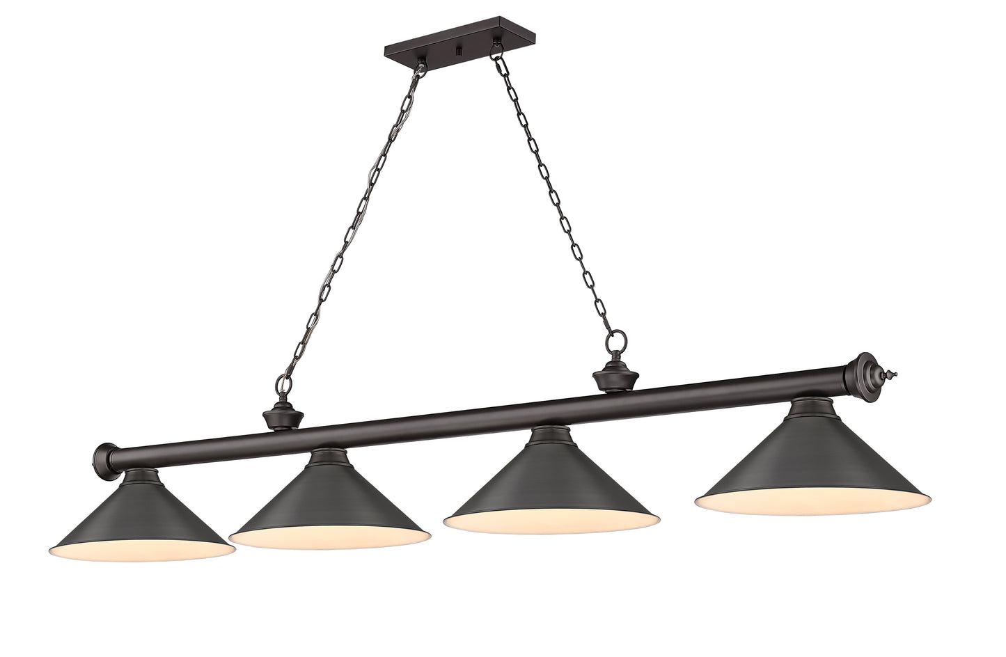 2306-4BRZ-BRZ15 - Cordon 4 Light 81" Billiard - Bronze