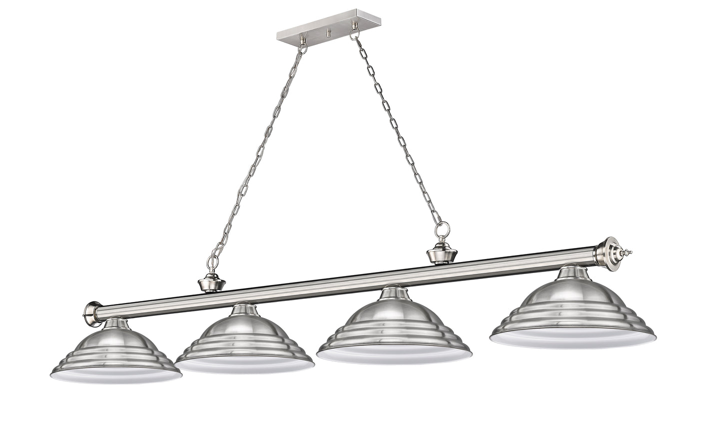 2306-4BN-SBN - Cordon 4 Light 82" Billiard - Brushed Nickel