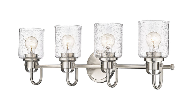 340-4V-BN - Kinsley 4 Light 28" Vanity - Brushed Nickel